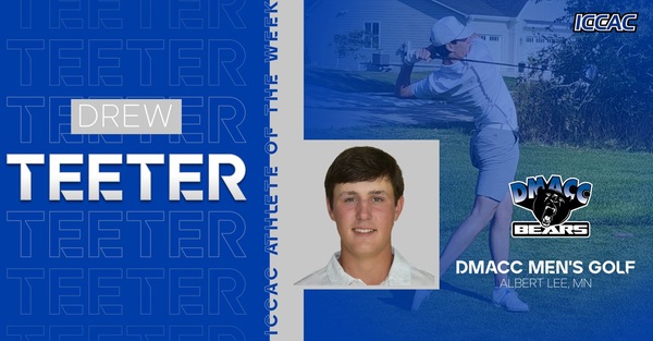 DMACC's Drew Teeter named ICCAC Athlete of the Week for Division II Men's Golf