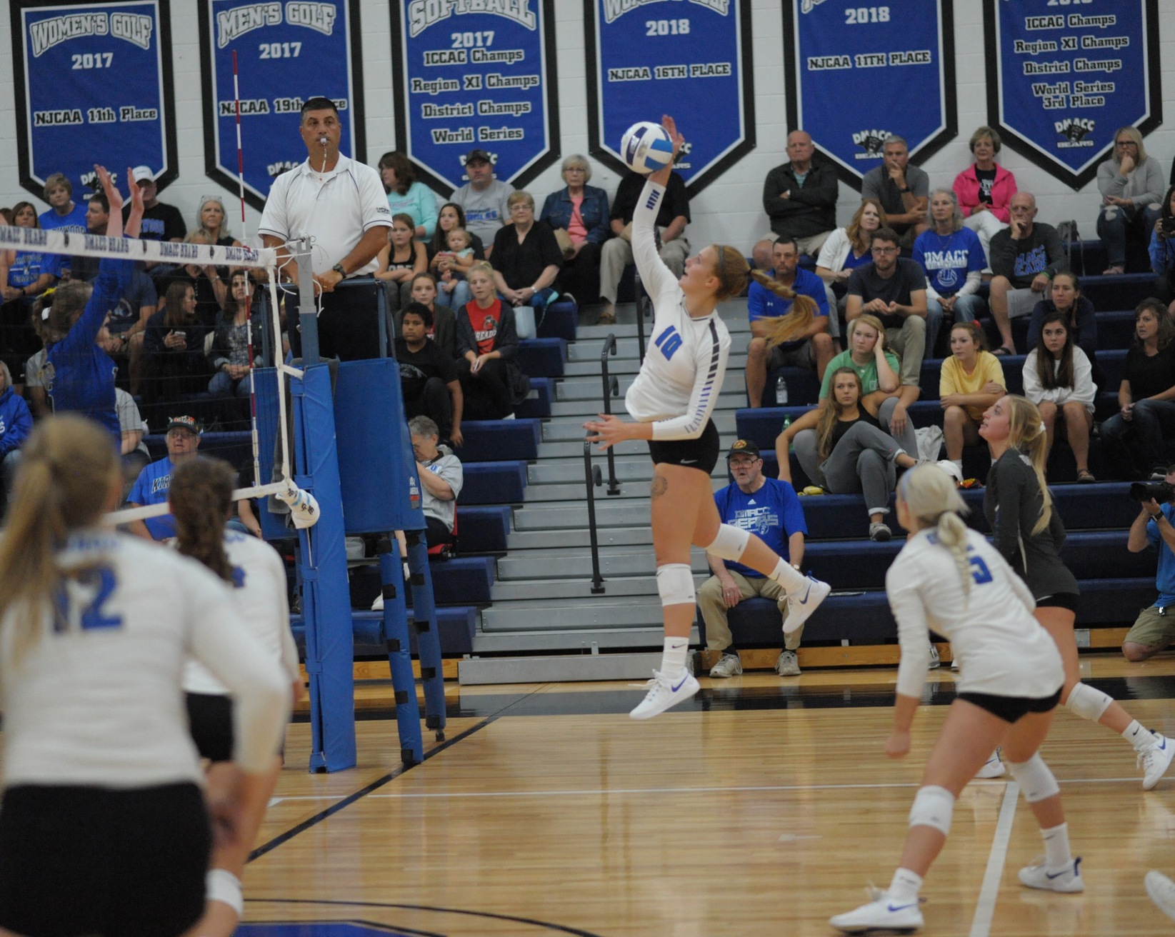 DMACC volleyball team takes three of four matches in Parkland Tournament