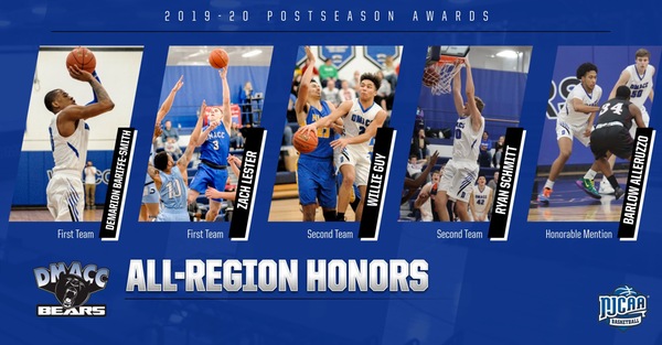 Five DMACC men's basketball players, head coach Josh Sash honored by ICCAC