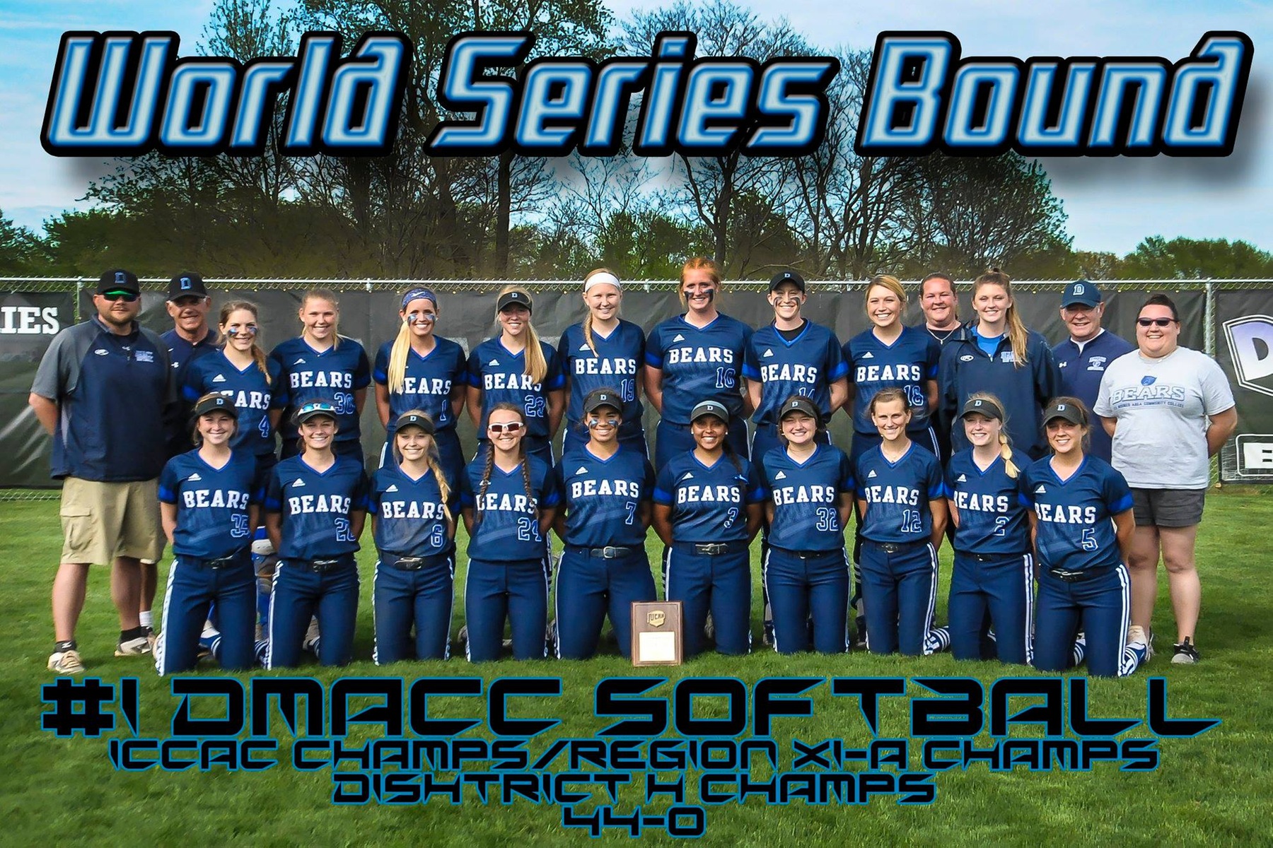 DMACC softball team advances to national tournament after sweeping doubleheader from Dawson